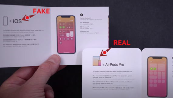 Как отличить подделку Apple AirPods Pro